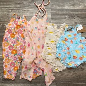 Angel Dear from Spearmint Love 12-18mo Rompers